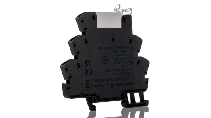Weidmüller 1122920000, relè d'interfaccia SPDT per guida DIN, tensione 110V, dimensioni 90 x 6.4 x 87.8mm.