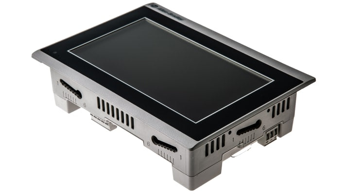 Allen Bradley 2711R-T7T, display HMI touch screen 7" PanelView 800, risoluzione 800 x 480, interfaccia Ethernet e USB.