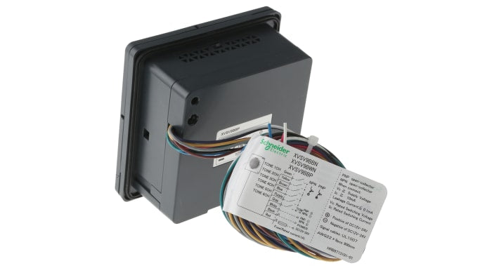 Sirena elettronica Schneider Electric XVSV9BBP, 12-24 V c.c., volume 97 dB, montaggio a parete, grado di protezione IP65.