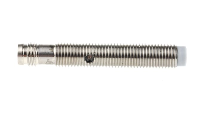 Sensore di prossimità cilindrico PNP BALLUFF BCS M08T4E2-PSM30G-S49G, 3 mm di rilevamento, IP67, M8 a 3 pin.