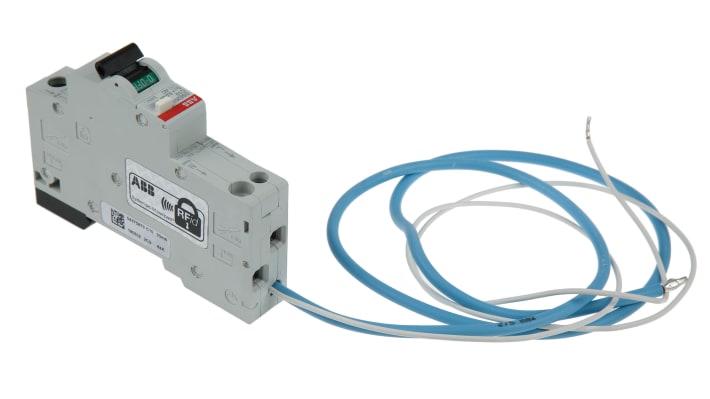 Interruttore differenziale ABB DSE201 C10, 10 A, 30 mA, montaggio su guida DIN, dimensioni 17,5 x 100 x 68,9 mm.