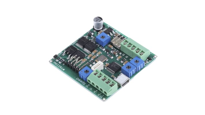 Scheda di controllo Actuonix LAC-RS per attuatori lineari, alimentazione 5-24 V c.c., modalità di controllo versatile.