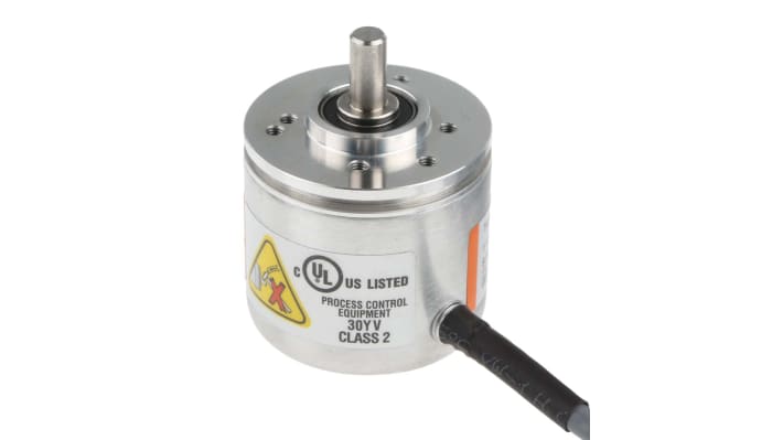 Encoder incrementale Kübler 8.KIS40.1362.2048, 2048 impulsi, uscita RS422, montaggio flangia, diametro albero 6mm.