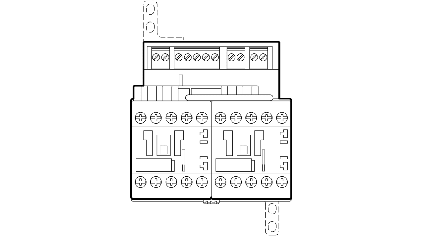Contattore Siemens 3TK2851-1AL20, 2NO + 1NC, 10 A, bobina 230 V, montaggio a vite, dimensioni 90x132x108 mm.