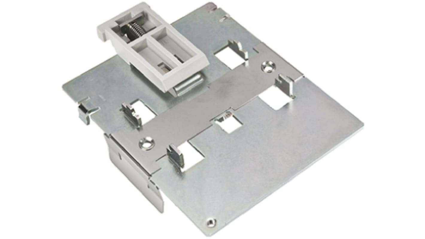Piastra di montaggio Schneider Electric VW3A31852 per Serie Altivar 31, compatibile con ATV21, montaggio su guida DIN, IP54.