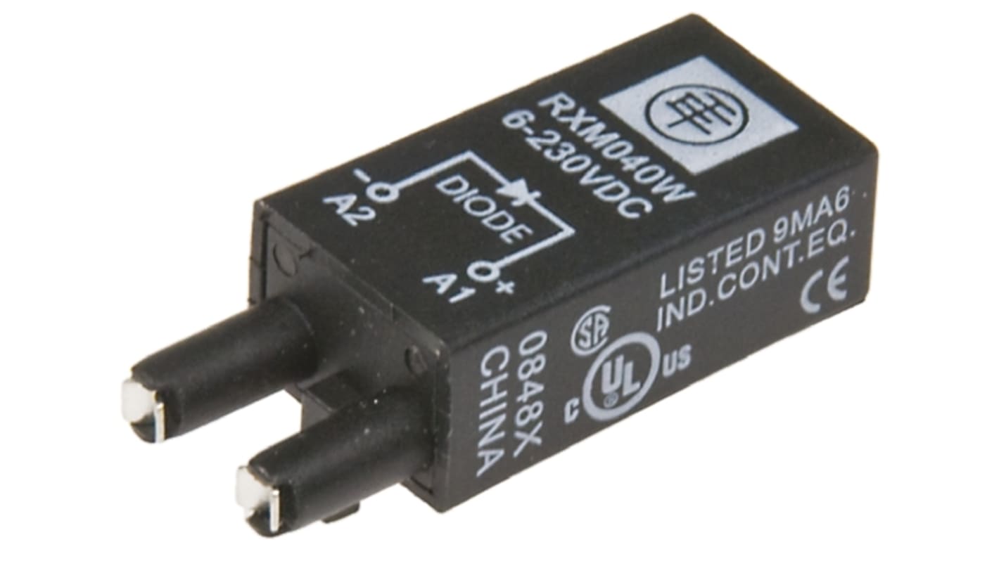 Diodo Schneider Electric RUW240BD per connettori femmina, compatibile con relè serie RUM e RXM. Alta affidabilità.