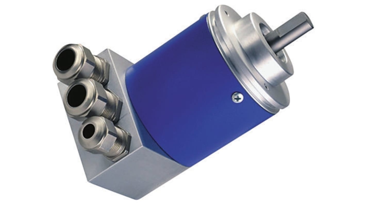 Encoder assoluto Baumer GXMMW.0205P32, 10mm, digitale, risoluzione programmabile fino a 8192 passi, montaggio a flangia.