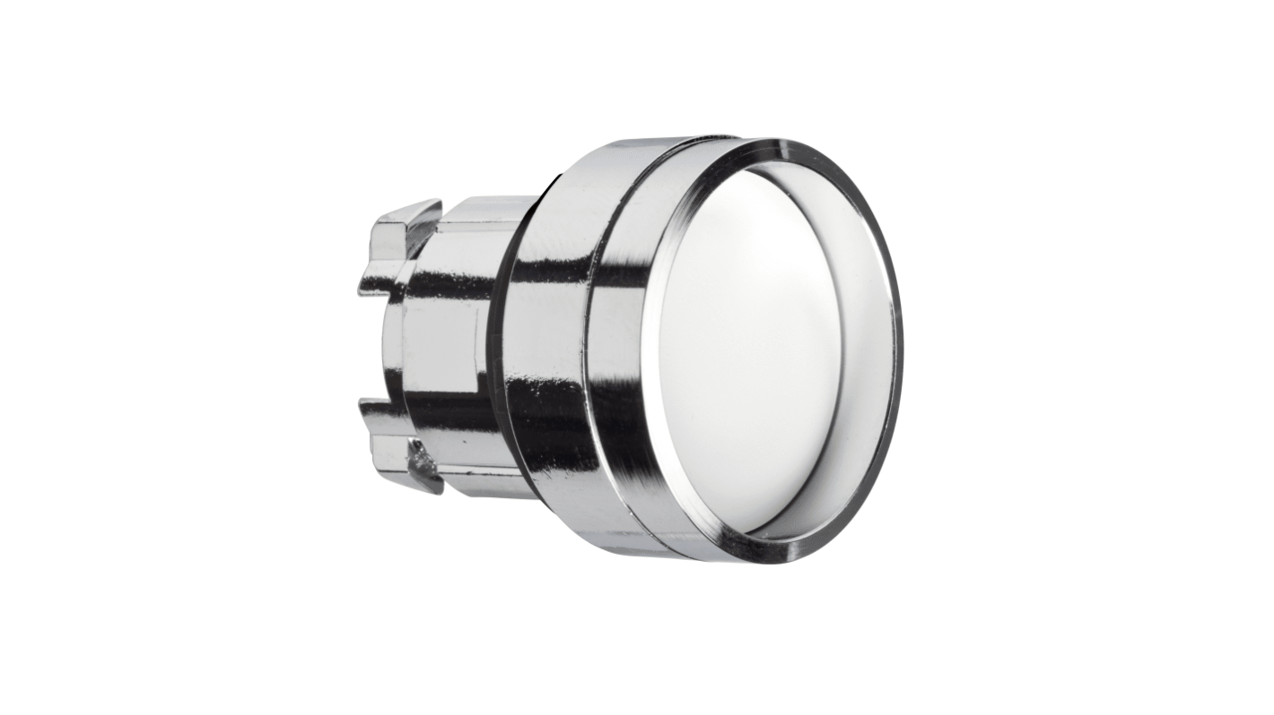Attuatore pulsante Schneider Electric ZB4BA16, ritorno a molla, testa rotonda, diametro 22mm, illuminato, protezione IP66/IP67/IP69K.