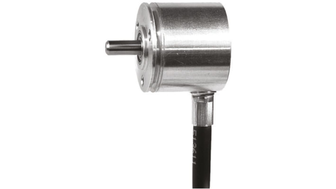 Encoder incrementale Baumer BTIV 24S 16.24K 1024 G4 5, risoluzione 1024 impulsi, uscita HTL, montaggio a vite, IP54.