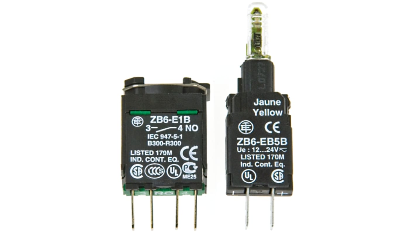 Portalampada T1 1/4 24V Schneider Electric ZB6ZB11B - Accessori per Harmony XB6: Chiavi, Estrattore, Connettore PCB, LED, Software etichettatura.