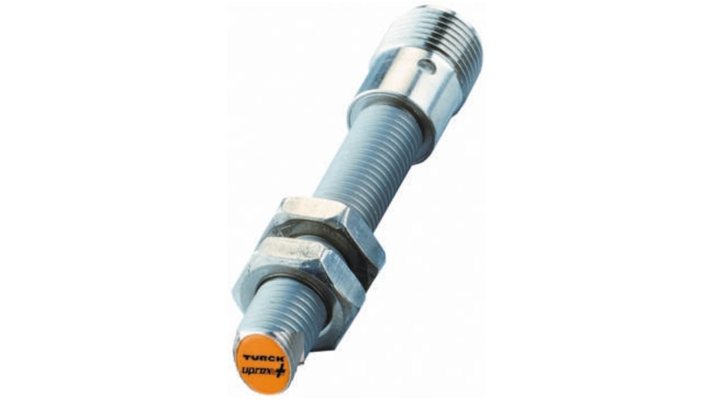 Sensore di prossimità cilindrico PNP M8 Turck BI2U-EG08-AP6X-H1341, rilevamento a 2 mm, IP68, alimentazione 10-30 V c.c.