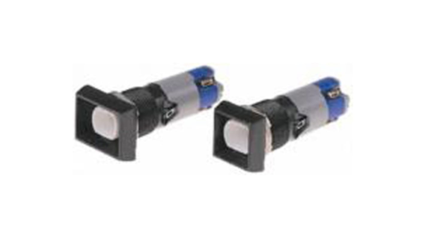 Interruttore a pulsante luminoso momentaneo SPDT Saia-Burgess, montaggio a pannello, 5 A a 250 V c.a., foratura 16,2 mm. Compatibile con blocchi supplementari.