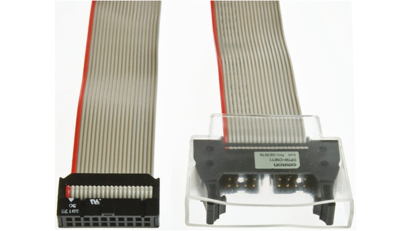 Cavo PLC Omron CP1W-CN811, progettato per connessioni affidabili con moduli di espansione e CPU della serie CP1L.