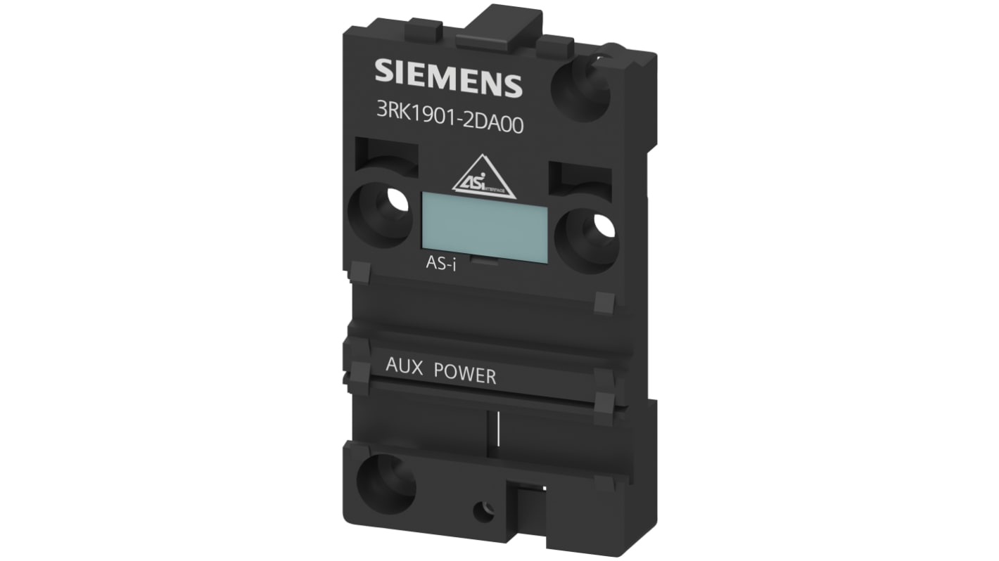 Piastra di montaggio Siemens 3RK1901-2EA00, compatibile con modulo K45, dimensioni 80x45x35 mm, grado di protezione IP67.