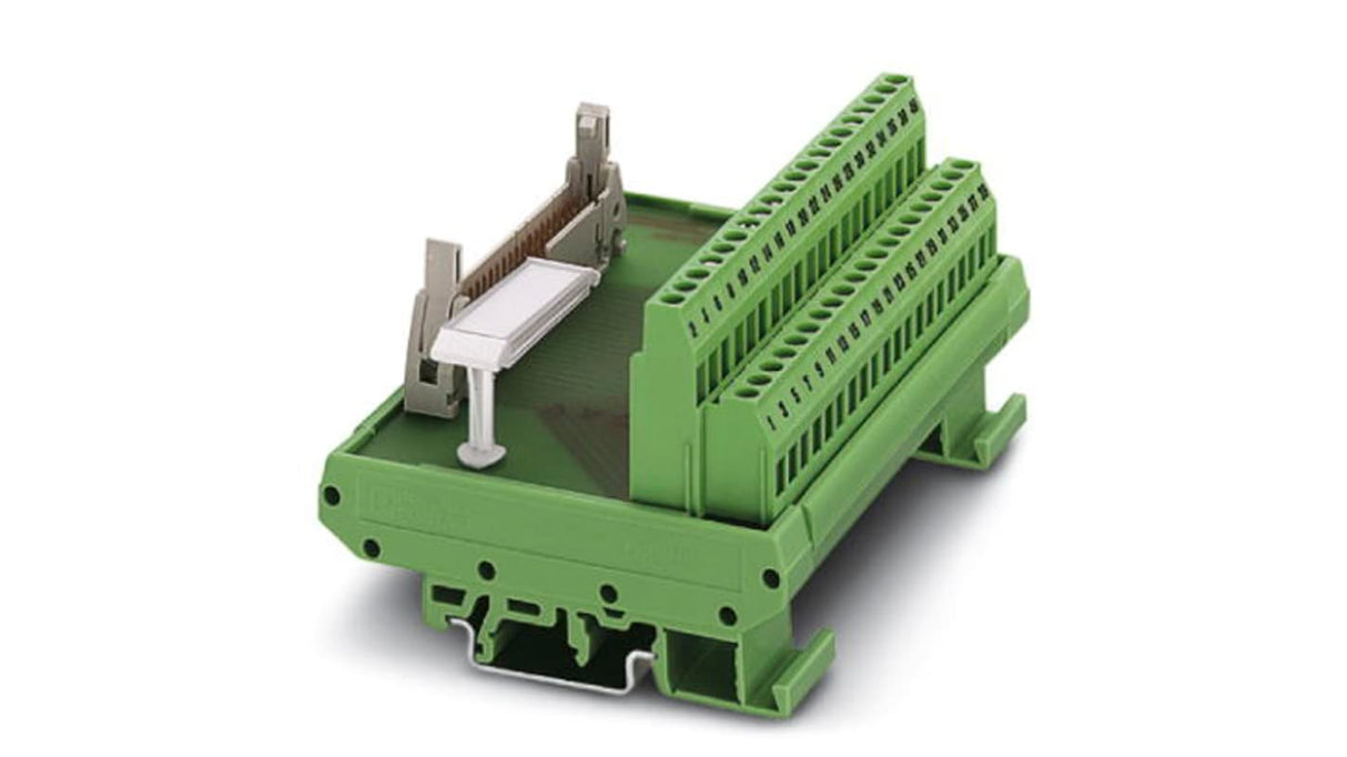Modulo di interfaccia Phoenix Contact 2281034 con connettori a vite per cablaggi elettrici, guida DIN, 16 poli, 50 V c.a.