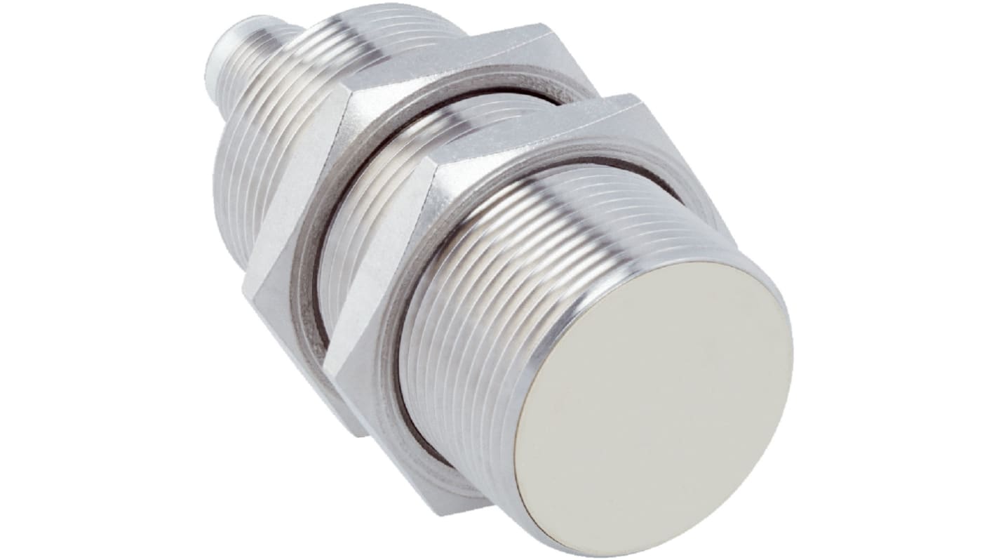 Sensore di prossimità cilindrico Sick IMF30-20NPPNC0S, PNP, M30, rilevamento 20 mm, IP68/IP69K, alimentazione 10-30 V c.c.