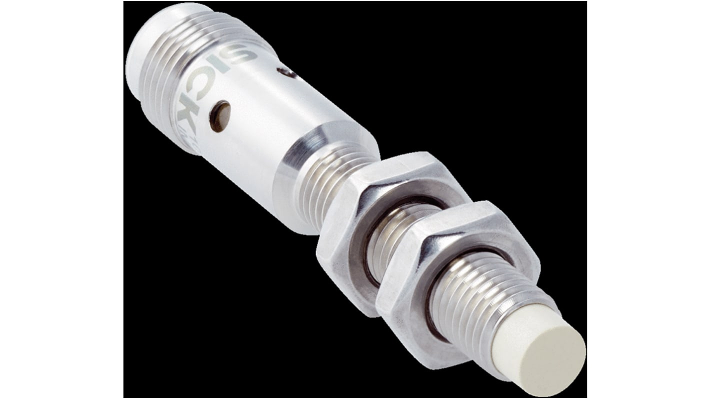 Sensore di prossimità cilindrico Sick IMF08-04NPPNC0S, PNP M8, rilevamento 4 mm, IP68/IP69K, alimentazione 10-30 V c.c.