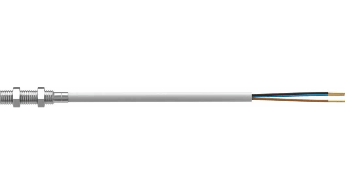 Festo SIEN-M5B-PS-K-L, sensore di prossimità induttivo PNP M5, rilevamento 0.8 mm, IP67, -25/+70 °C, montaggio a filo.