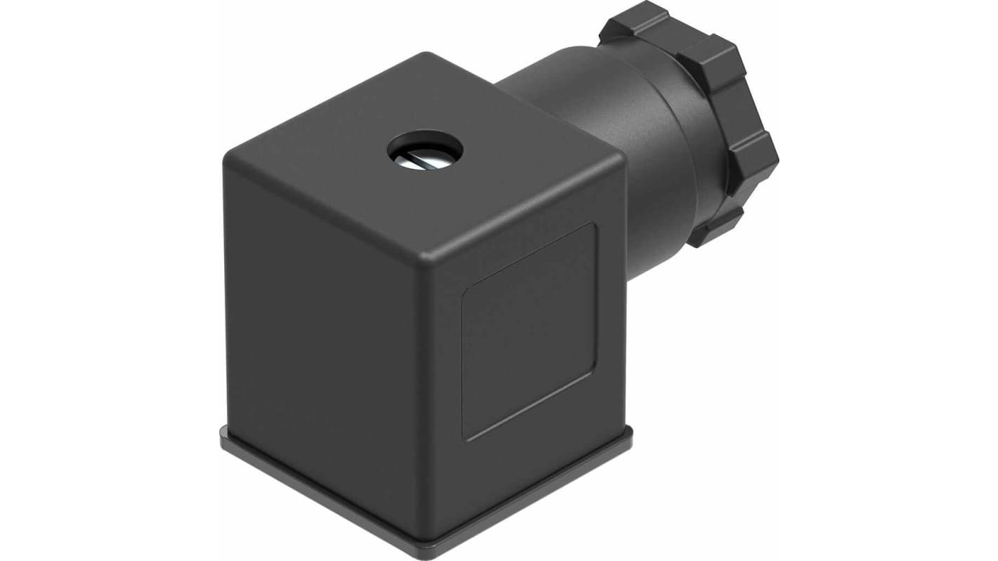 Connettore solenoide Festo MSSD-N femmina, 3 poli, DIN 43650 A, IP65, montaggio a vite, per cavi 8-10 mm.