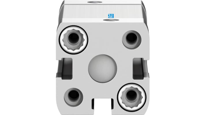 Cilindro pneumatico Festo ADN-16-25-I-P-A, doppio effetto, foro 16mm, corsa 25mm, montaggio orizzontale o verticale.