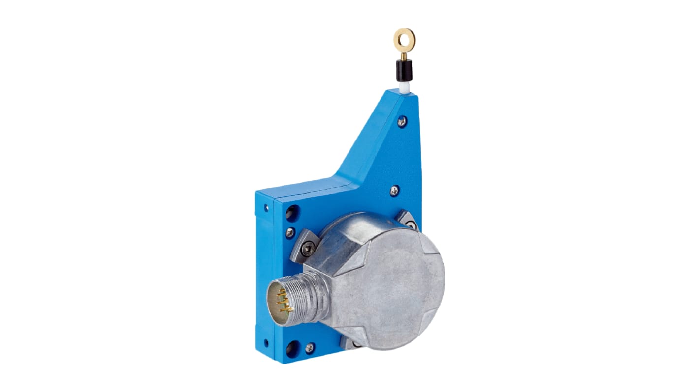 Encoder lineare Sick PFG08-P1AM03PP, risoluzione 0,014 mm, alimentazione 4,5-32 V, IP67, dimensioni 190x190x76,5 mm.