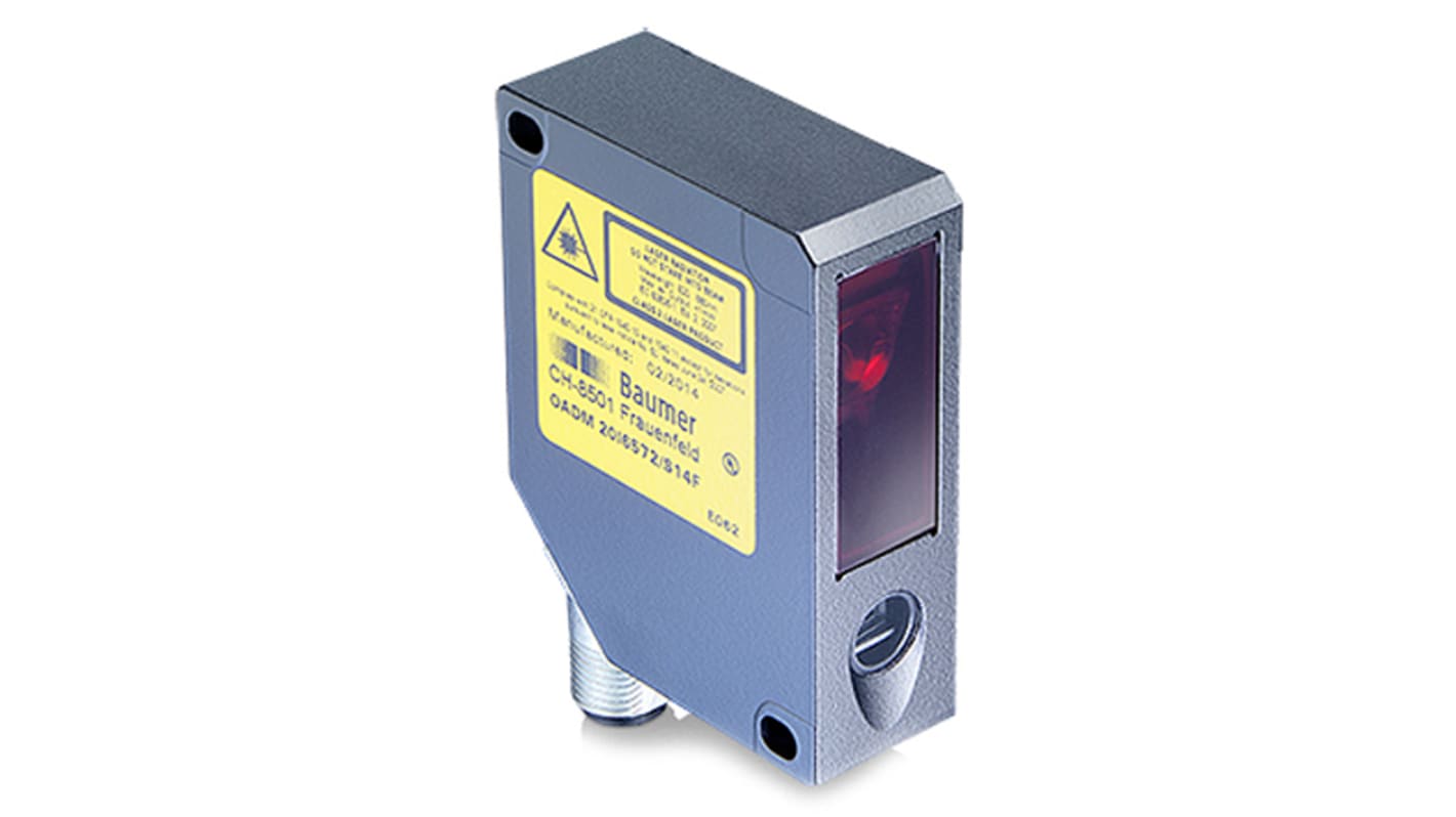Baumer OADM 20I6460/S14F, sensore di distanza rettangolare con rilevamento da 30 mm a 130 mm e uscita analogica 4-20 mA.