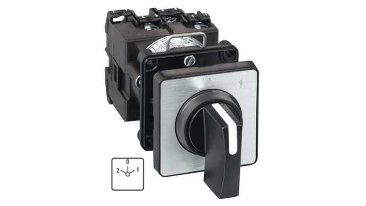 Interruttore a camma DPDT Schneider Electric Harmony K, 2 posizioni, 10 A, montaggio Ø 16/22 mm, dimensioni 45 x 59 x 50 mm.