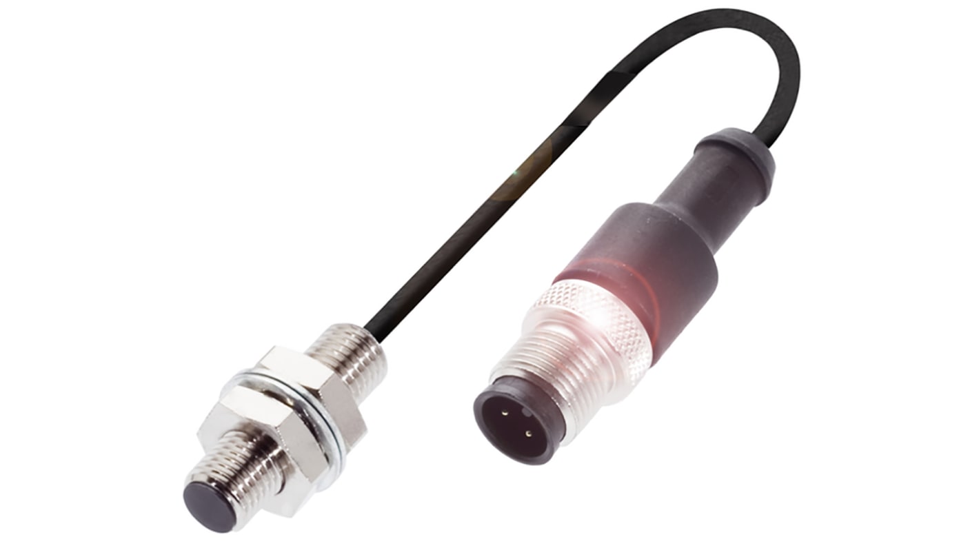 BALLUFF BES 516-324-E4-C-S4-00, sensore di prossimità induttivo M8 PNP, rilevamento 1,5 mm, IP68, montaggio a filo.