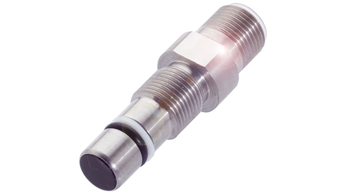 Sensore di prossimità cilindrico PNP BALLUFF BES 516-300-S262-S4-D, M12, rilevamento 1,5 mm, IP68, acciaio inox, 10-30 V c.c.
