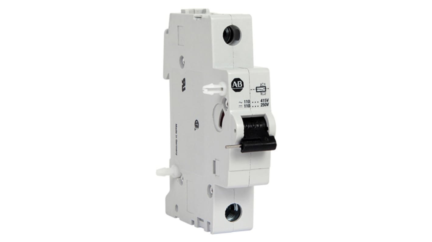Trigger shunt Allen Bradley 189-AST1 per MCB serie 1492-D, montaggio laterale destro, tensione massima 250V c.c. - Affidabile e resistente, certificato UL e CSA.