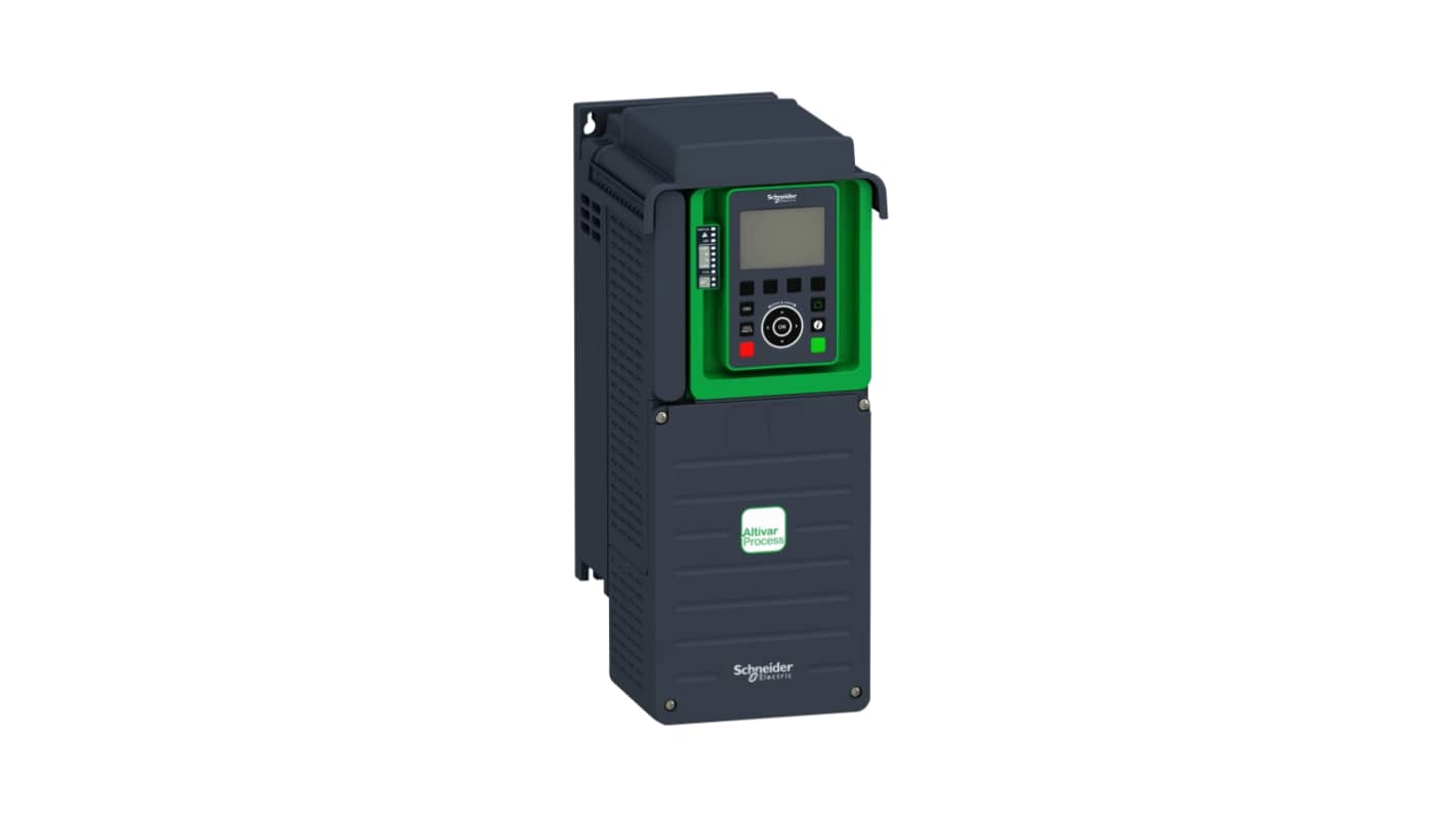 Avviatore a velocità variabile Schneider Electric ATV930U55M3, potenza 5,5 kW, montaggio a parete, dimensioni 171x236x409 mm.