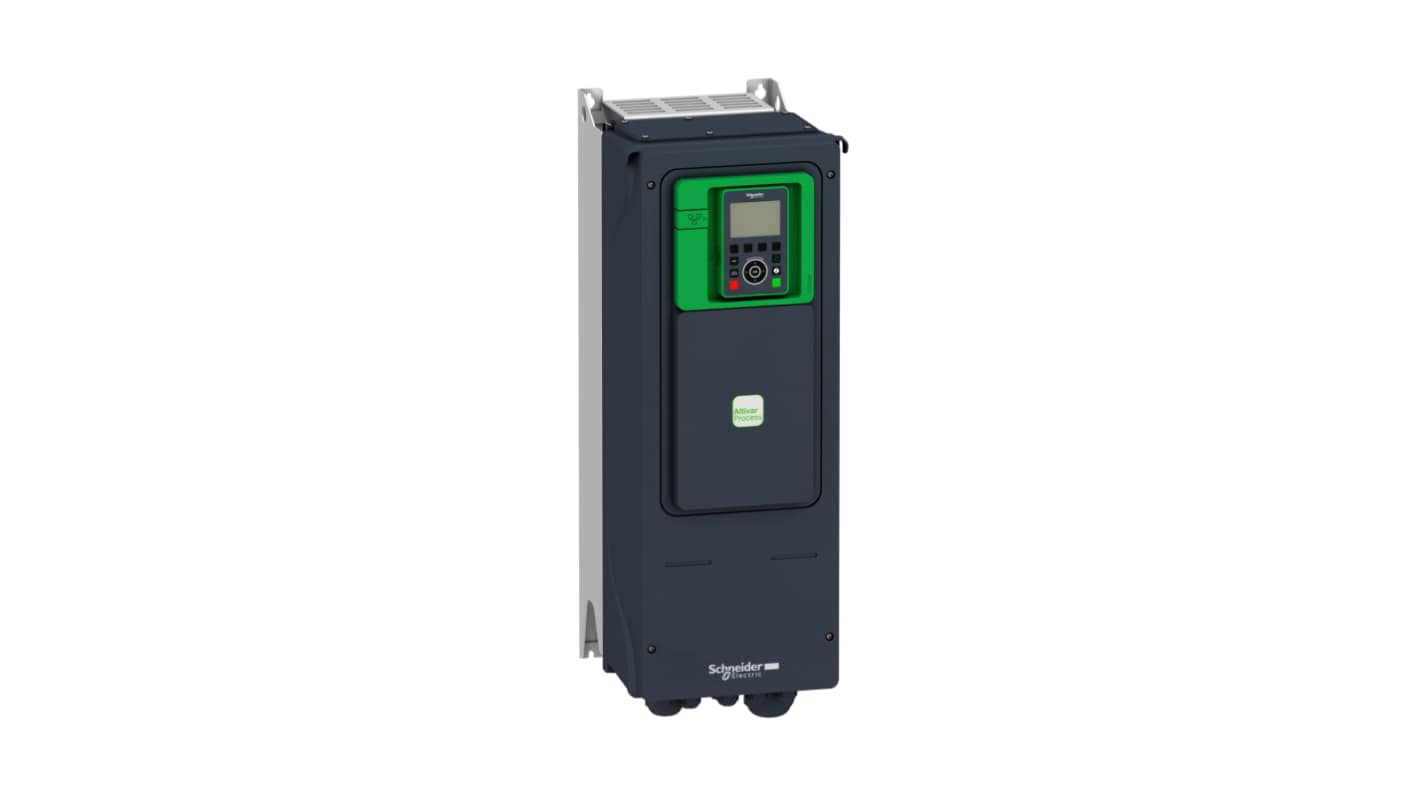 Avviatore a velocità variabile Schneider Electric ATV950U55N4, potenza 5,5 kW, montaggio a parete, dimensioni 263x272x728,4 mm.