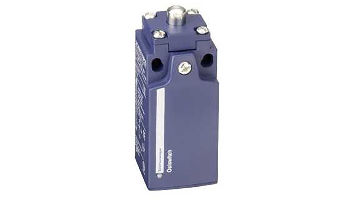 Interruttore di fine corsa Telemecanique Sensors XCKN2110G11, Pistone a molla, NO/NC, 240V, 10A, IP65. Ideale per scale mobili e assemblaggio elettrico.