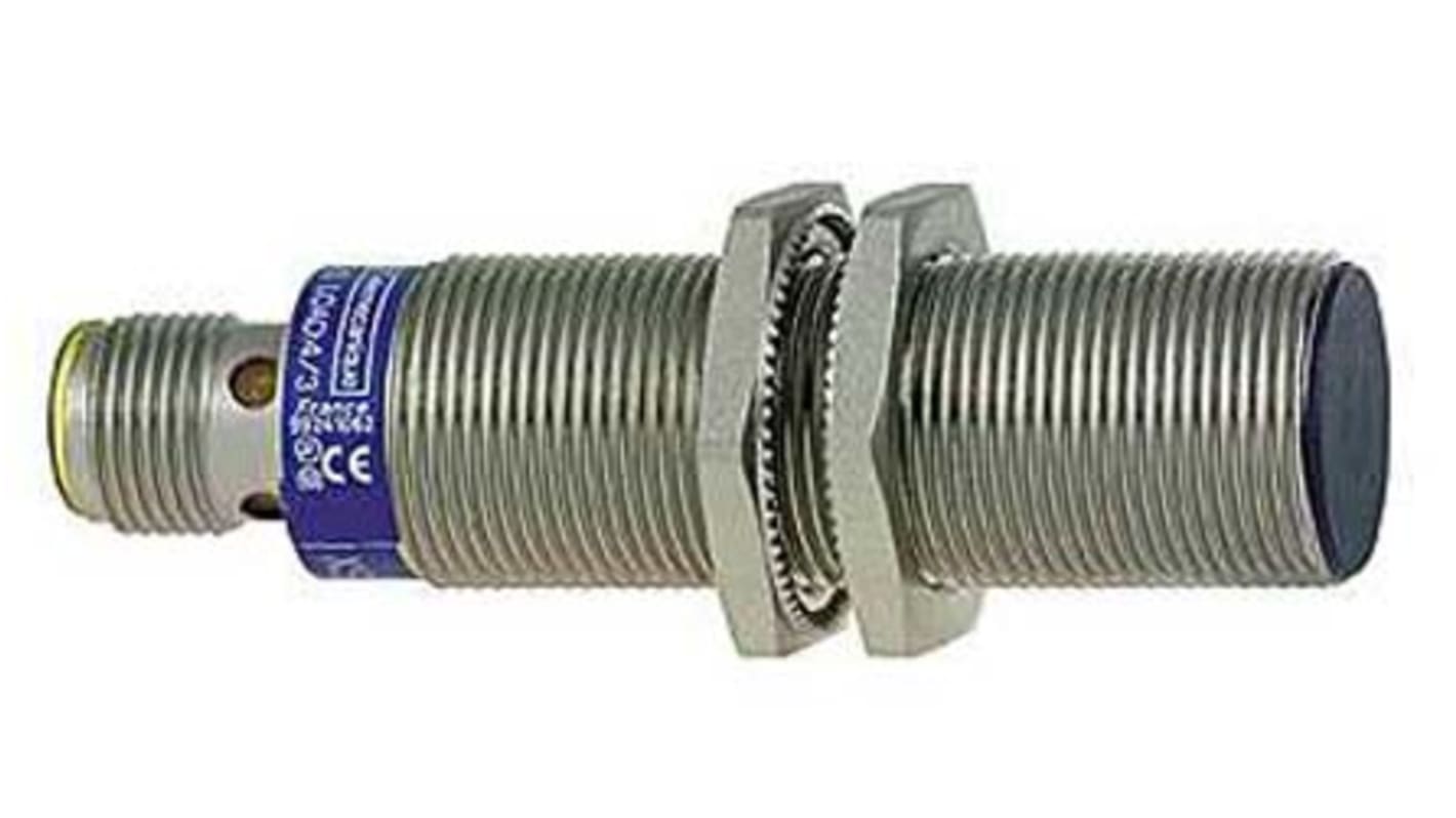 Sensore di prossimità cilindrico PNP Telemecanique Sensors XS1M18PC410D, M18 x 1, rilevamento 5 mm, IP65/IP67/IP69K.