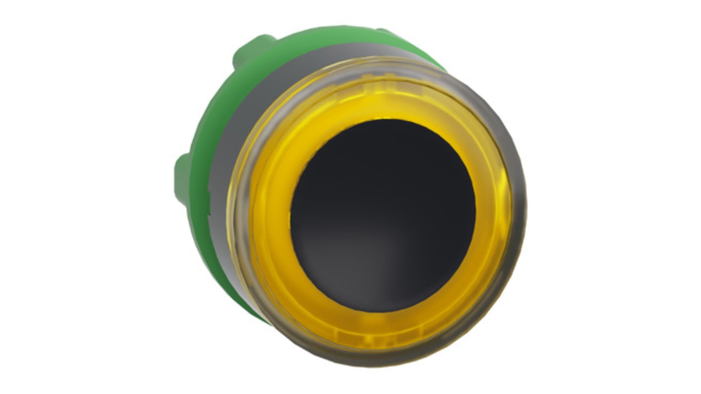 Attuatore pulsante instabile giallo Schneider Electric, serie Harmony XB5, diametro 22mm, protezione IP66/IP67.