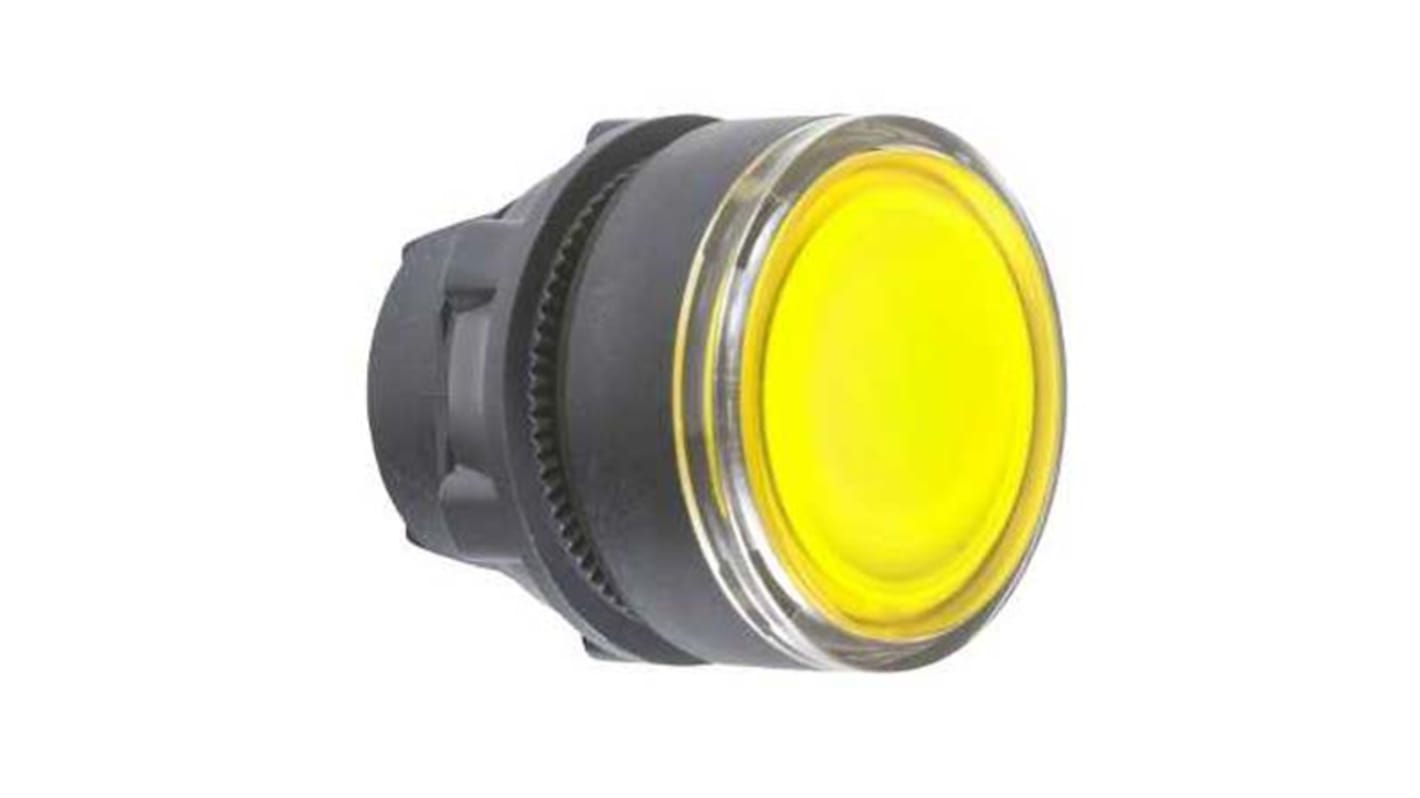 Attuatore pulsante instabile giallo Schneider Electric, serie Harmony XB5, diametro 22 mm, protezione IP66/IP67/IP69K.