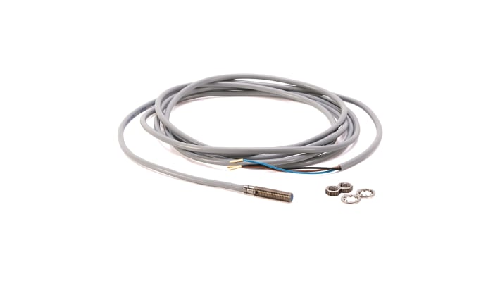 Allen Bradley 871C-M2NP5-E2, sensore induttivo cilindrico PNP, filetto M5, rilevamento 1,5 mm, IP67, montaggio a filo.