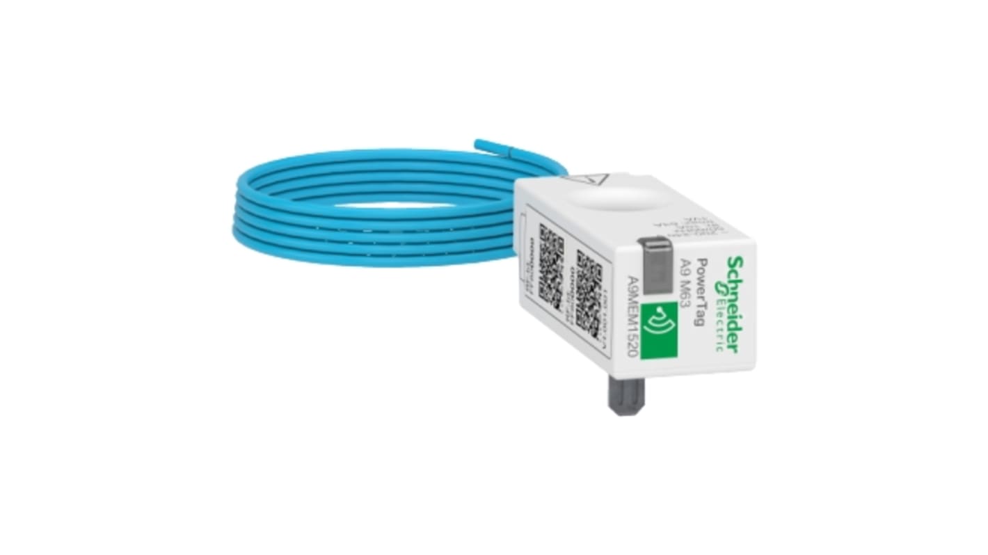 Sensore di energia wireless Schneider Electric Acti 9, 63A, montaggio a innesto, dimensioni 16.5mm x 42.6mm x 18mm.