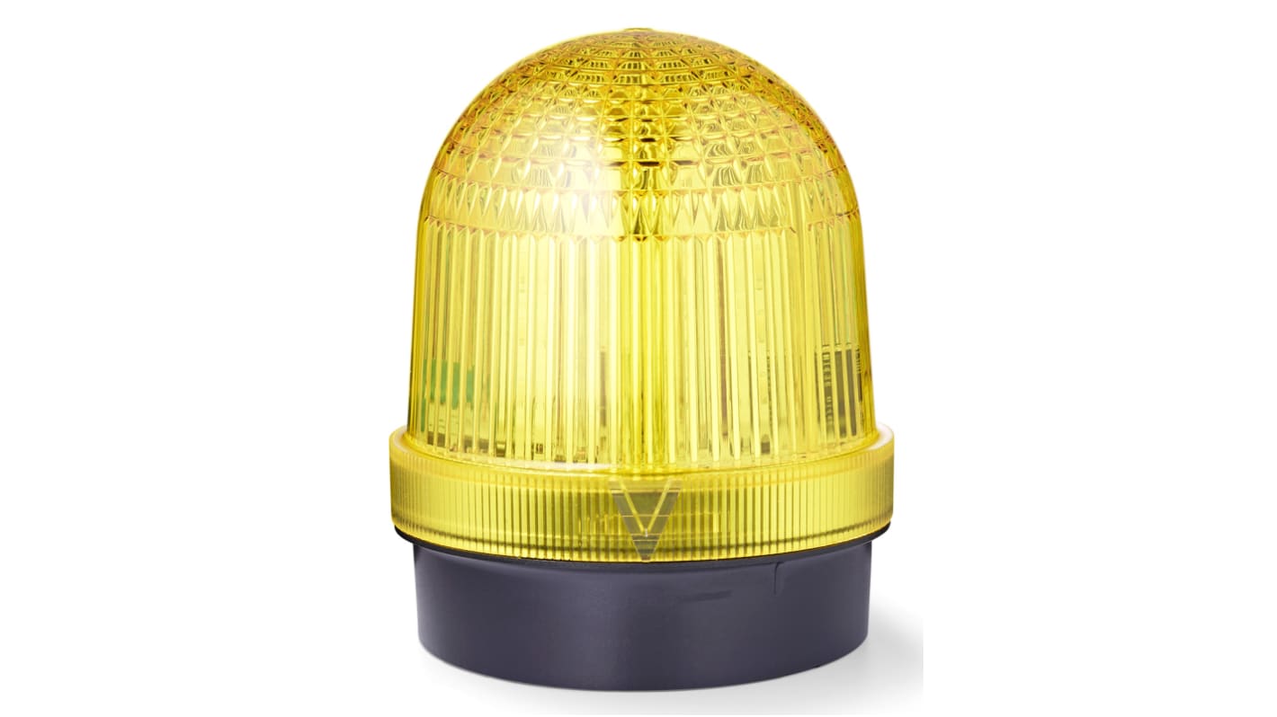 AUER Signal 859617313, segnalatore stroboscopico LED giallo, montaggio superficiale, IP66, altezza 136 mm, per tensione 150-264 V.