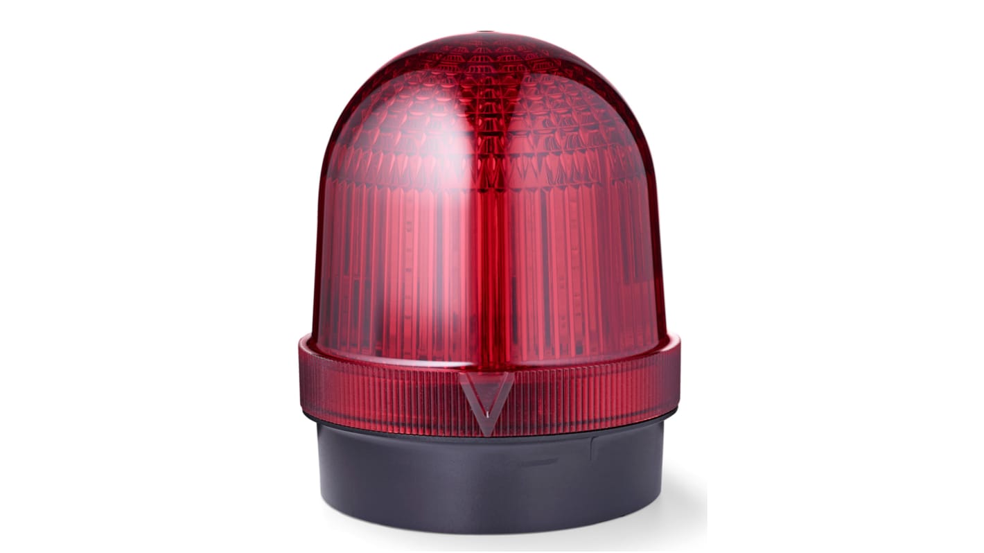 AUER Signal 858602313, segnalatore LED rosso fisso, montaggio superficiale, IP66, altezza 76 mm, per tensione 150-264 V c.a.