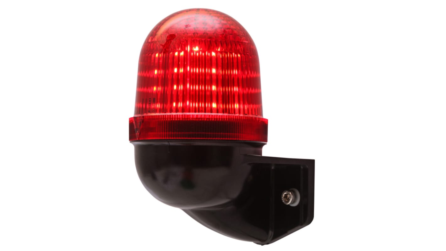 AUER Signal 858622405, segnalatore LED rosso fisso, 24 V, IP66, montaggio superficiale, diametro 60 mm, altezza 76 mm.