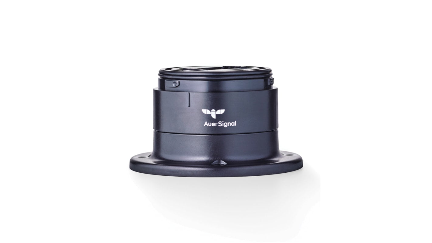 Base di montaggio AUER Signal 901572900 per torrette LED ECOmodul, colore nero, grado di protezione IP66.