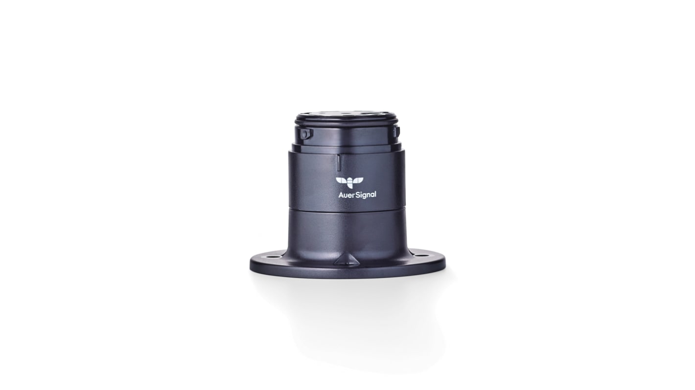 AUER Signal 902572900, base di montaggio per torrette di segnalazione LED ECOmodul40, colore nero, grado di protezione IP66.