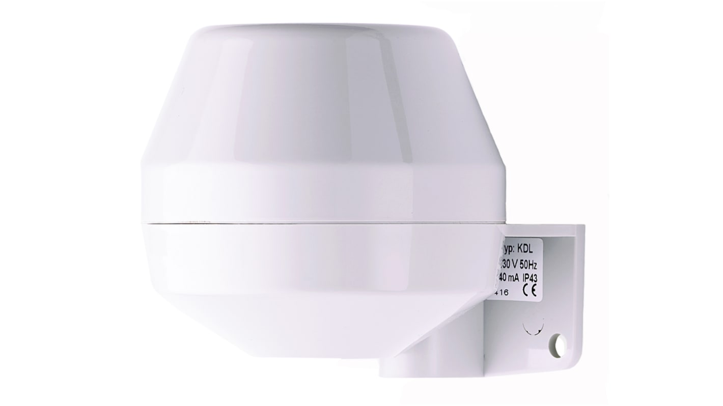 AUER Signal 710000005, avvisatore acustico elettro-meccanico da montaggio superficiale, 24 V c.c., max 108 dB, IP43.