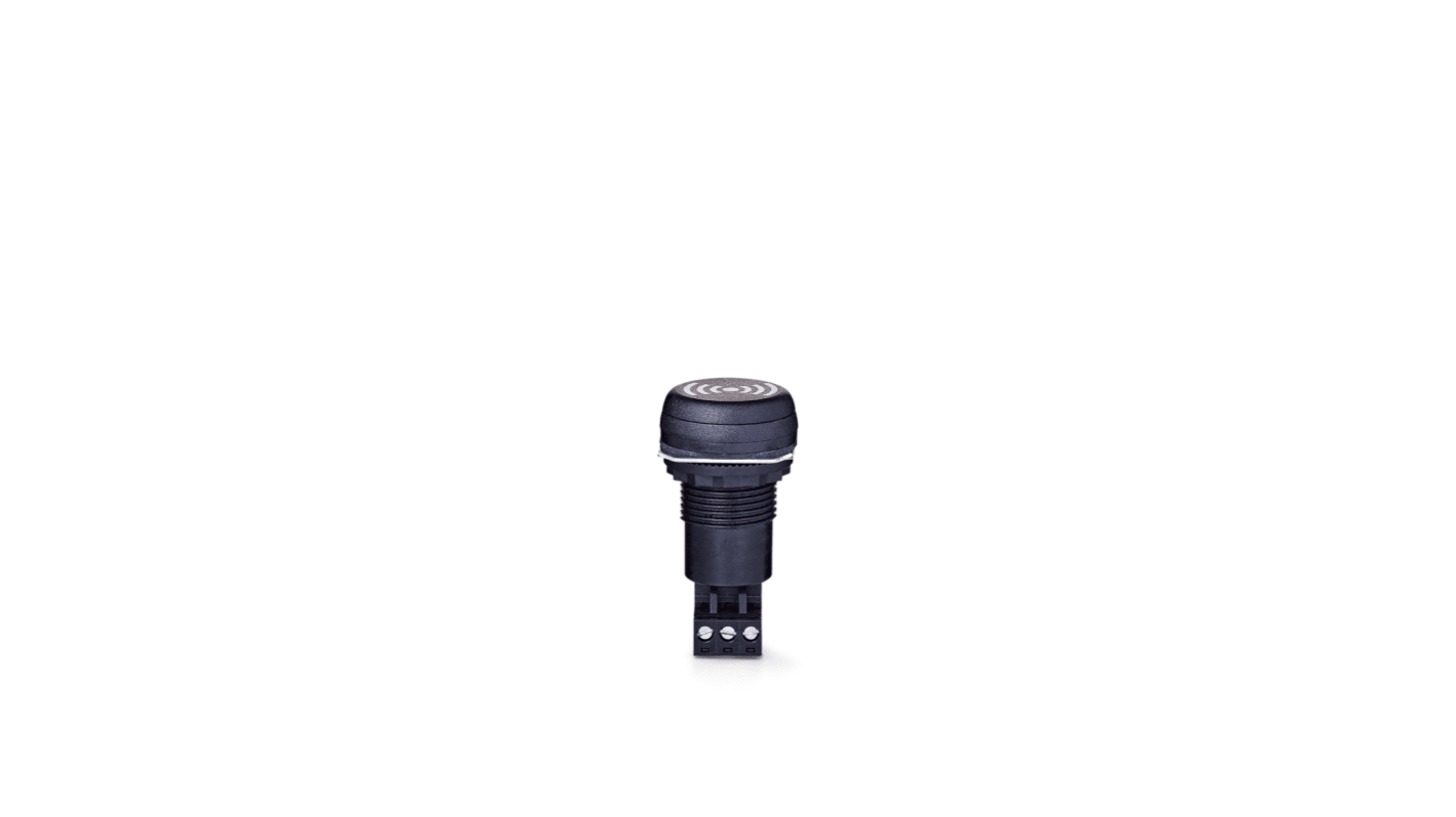 Cicalino AUER Signal 812500313 per montaggio a pannello, tensione 230/240 V, volume regolabile, IP65, diametro 30 mm.