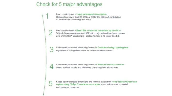 Contattore di inversione Schneider Electric LC2D40ABNE, 3 poli, 40 A, montaggio su guida DIN, grado di protezione IP20.