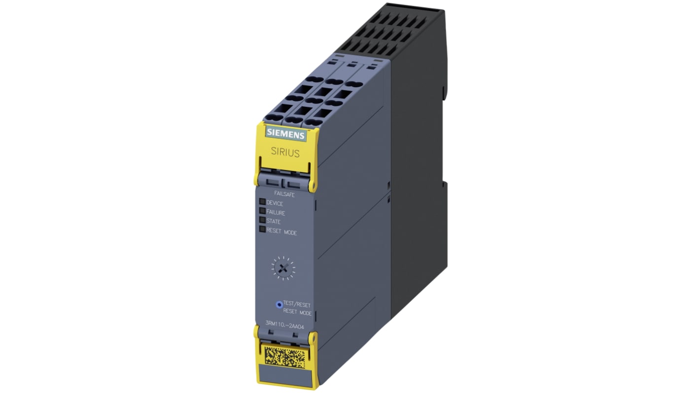 Starter motore avanzato Siemens 3RM1101-2AA04, potenza 0,12 kW, montaggio a pannello, larghezza 22,5 mm.