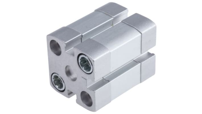 Cilindro pneumatico Festo ADN-20-5-A-P-A, doppio effetto, foro 20mm, corsa 5mm, montaggio verticale o orizzontale.