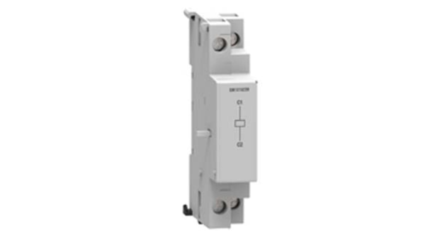 Interruttore automatico del motore Lovato SM1X16400, dimensioni 18 mm x 80 mm x 90 mm, assorbimento 20 VA, montaggio a sinistra.