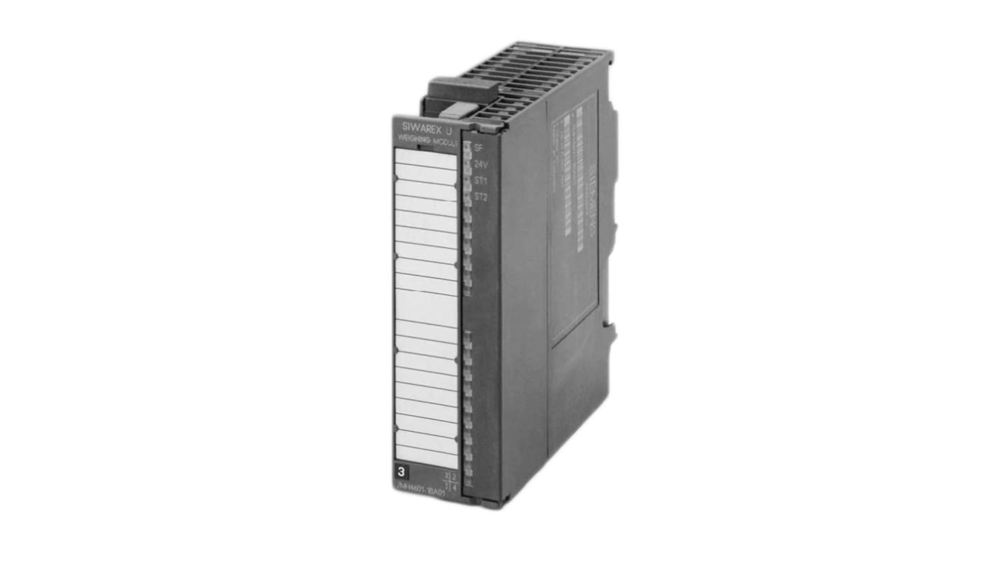 Modulo di monitoraggio Siemens 7MH4950-1AA01, SIWAREX U, per S7-300, montaggio su guida DIN, dimensioni 125 x 40 x 130 mm.